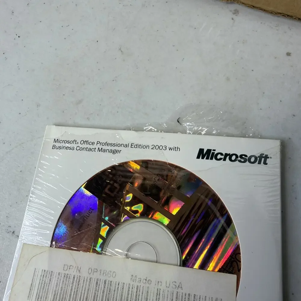 Microsoft Office 2003 Professional Edition & Business Contact Manager NEW W/Key